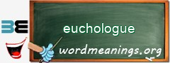 WordMeaning blackboard for euchologue